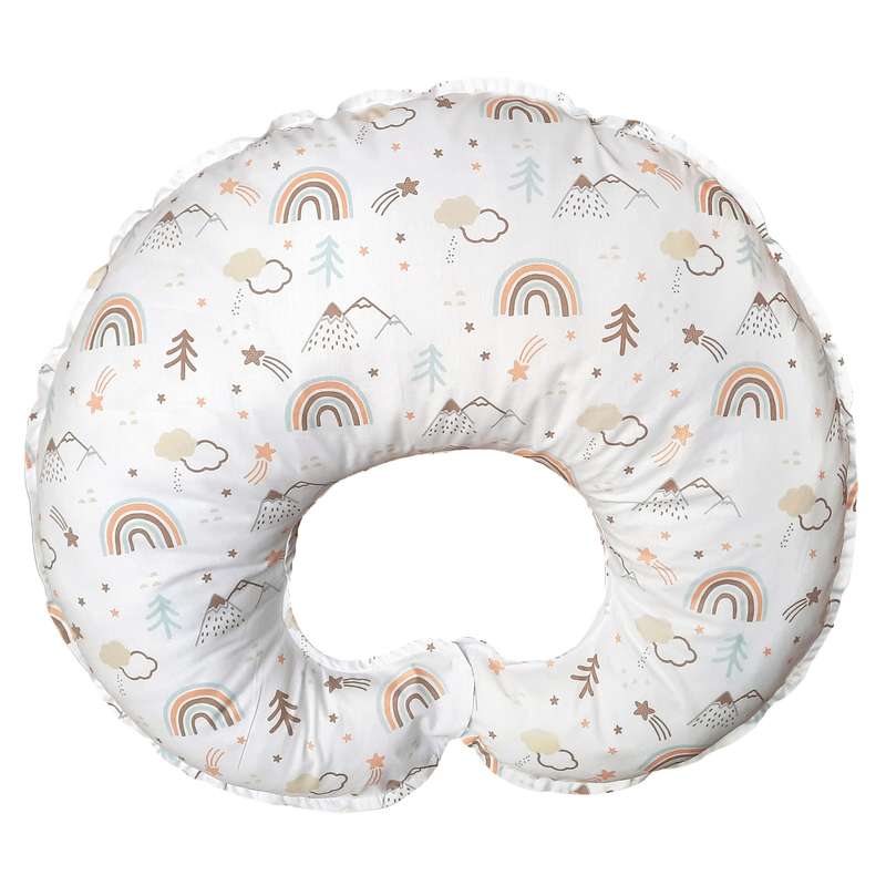 بالش شیردهی طرح رنگین کمان