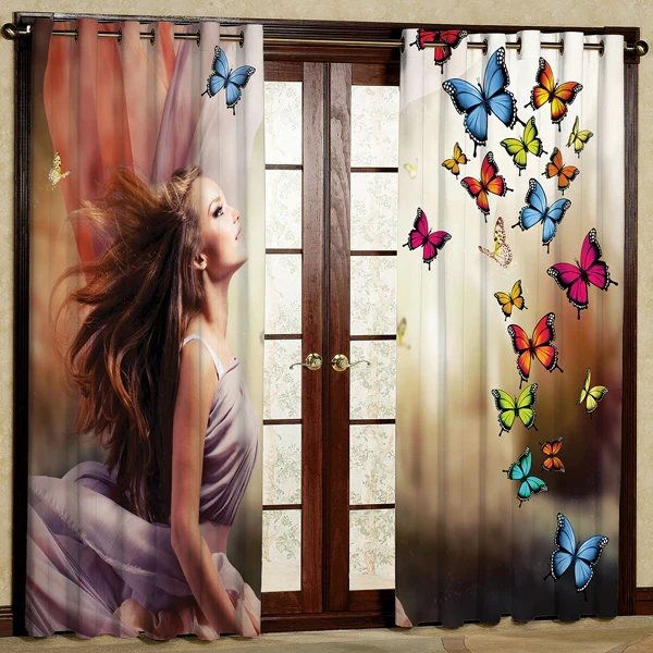 پرده مدل چاپی هازان پانچی کد 380 سایز 200x140 سانتی متر