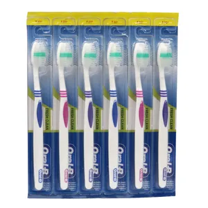 مسواک اورال-بی مدل FRESH CLEAN با برس متوسط مجموعه 6 عددی