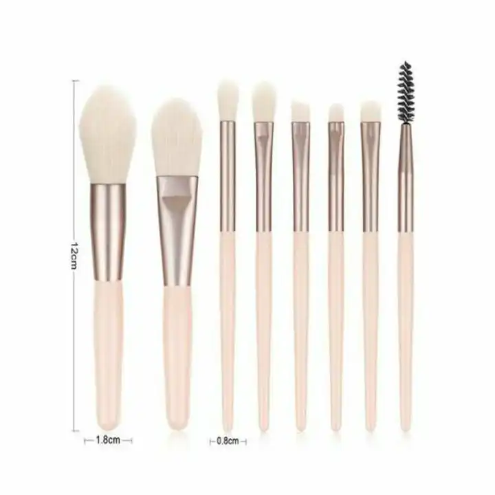 ست برس آرایشی مدل R20_lk مجموعه 8 عددی