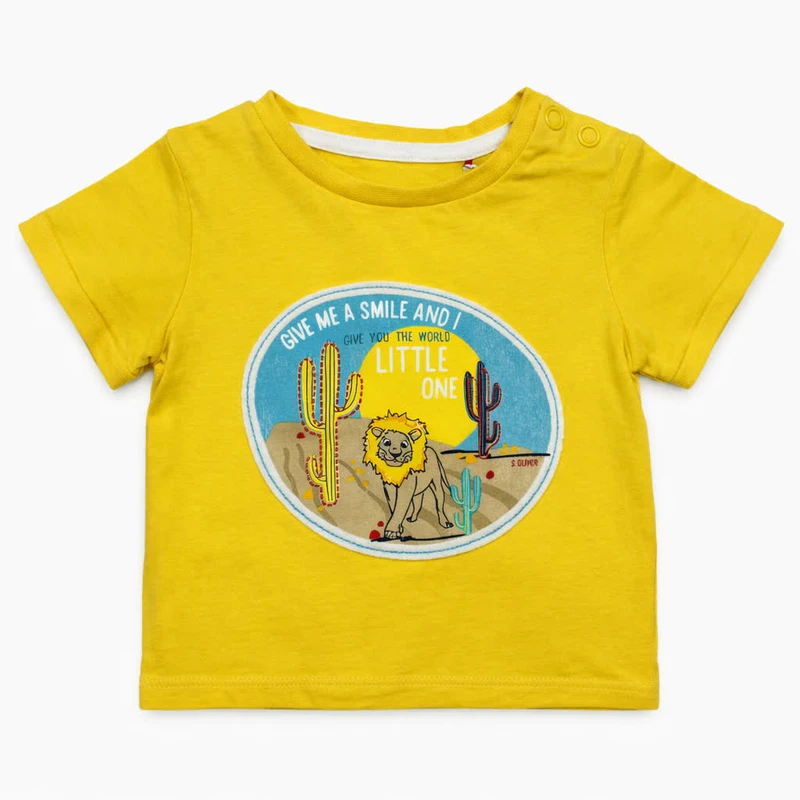 تی‌شرت آستین کوتاه بچگانه اس.اولیور مدل give me smile