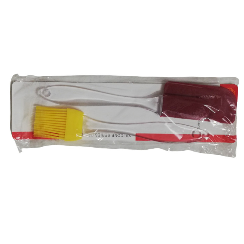 ست لیسک و قلمو  آشپزی مدل سیلیکونی مجموعه 2 عددی