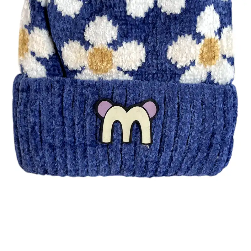 کلاه بافتنی بچگانه مدل گلمنگولی 215