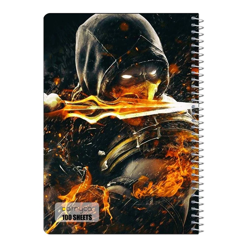 دفتر مشق 100 برگ سیمی کارنیکا طرح مورتال کامبت Mortal Kombat کد 39502