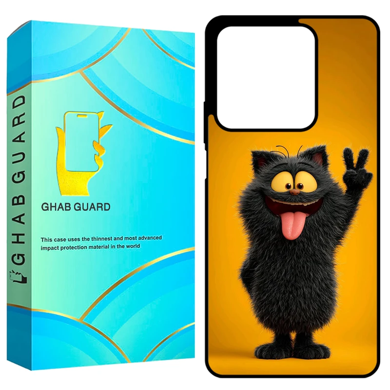 کاور قاب گارد طرح گربه مدل GCHPN134 مناسب برای گوشی موبایل شیائومی Redmi Note 13 4G