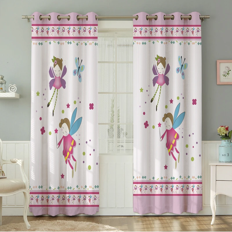 پرده نیروانا طرح کودک  مدل هازان کد 8343 سایز 140×280 سانتی متر