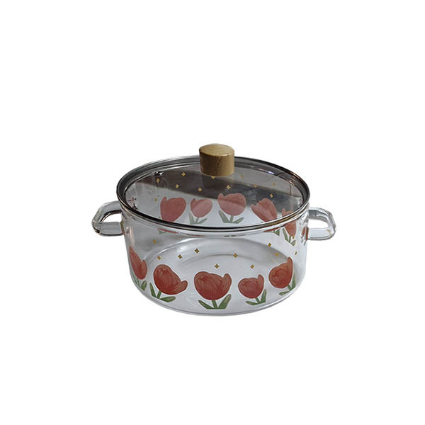 سرویس قابلمه 4 پارچه طرح گل لاله