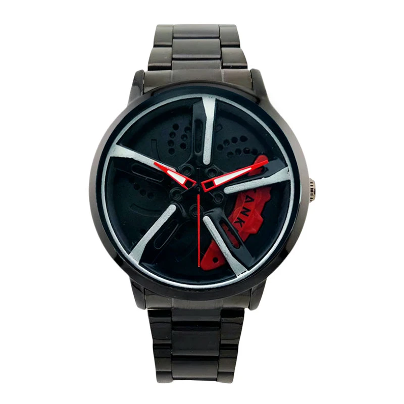 ساعت مچی عقربه‌ای کوارتز مردانه مدل رینگی صفحه چرخشی کد TA-1