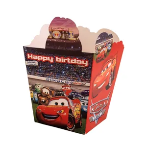 ظرف پاپ کورن مدل ماشین کد 4 بسته 9 عددی