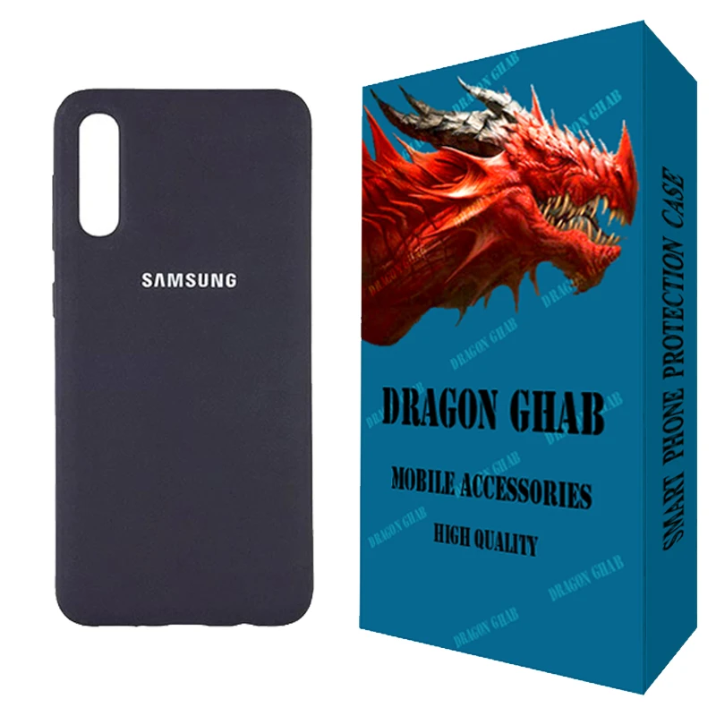 کاور دراگون قاب مدل سیلیکونی طرح SLB مناسب برای گوشی موبایل سامسونگ galaxy A70 / A70s