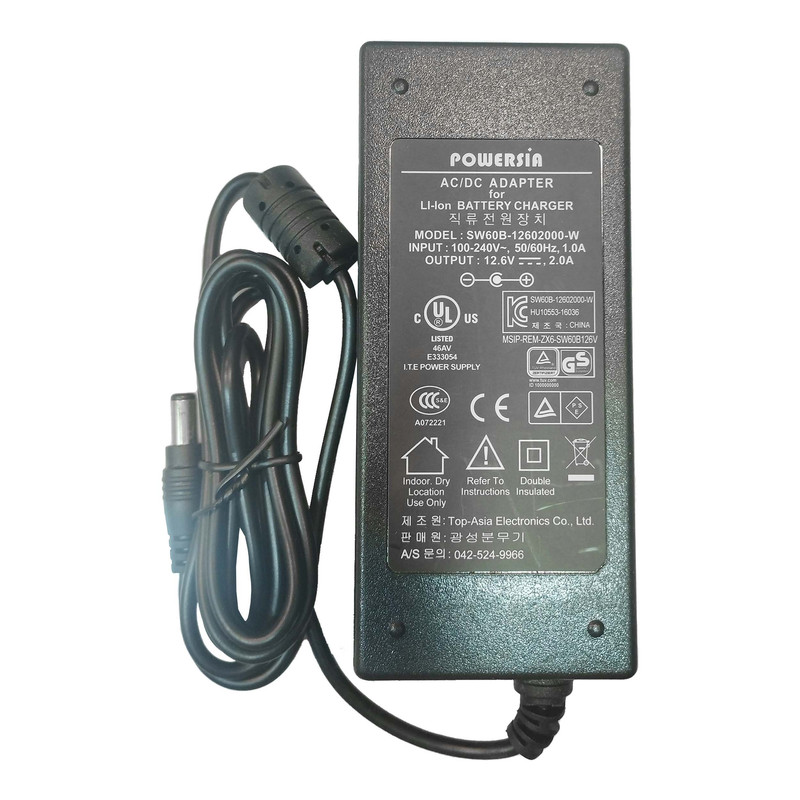 شارژر باتری لیتیومی پاورسیا مدل 3Cell-12.6V-2A