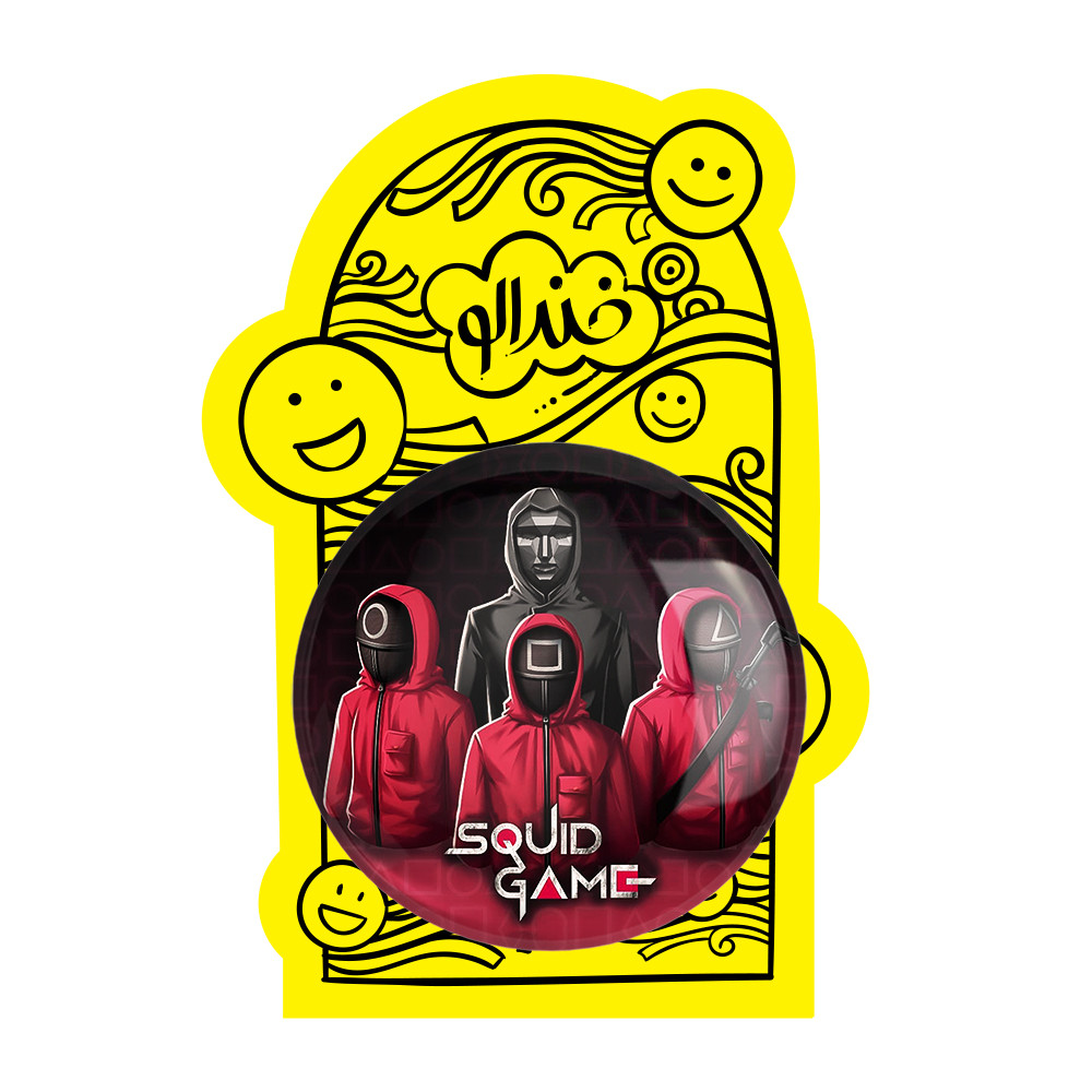آینه جیبی خندالو طرح بازی مرکب Squid Game مدل تاشو کد 10805 آینه جیبی خندالو طرح بازی مرکب Squid Game مدل تاشو کد 10805