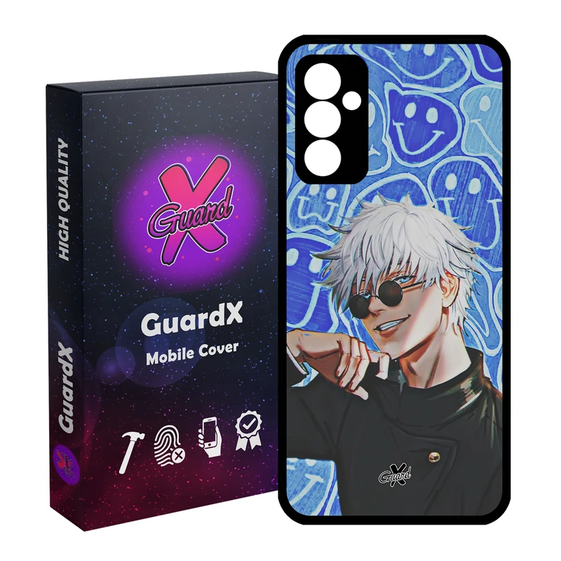 کاور گارد ایکس طرح ساتورو گوجو انیمه مدل Glass10552 مناسب برای گوشی موبایل سامسونگ Galaxy A55 / A55 5G