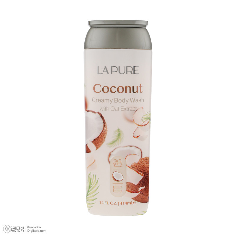 شامپو بدن لپیور مدل نارگیل حجم 414 میلی لیتر