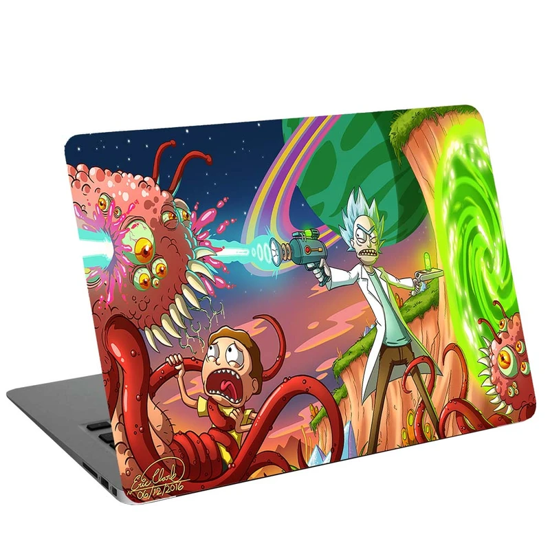 استیکر لپ تاپ طرح rick and morty G-2133 مناسب برای لپ تاپ 15.6 اینچ