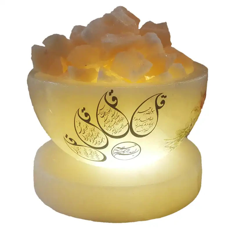 آباژور سنگ نمک طرح شکلات خوری کد 2642