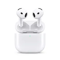 هدفون بلوتوثی اپل مدل AirPods 4 فاقد قابلیت نویز کنسلینگ، درگاه شارژ USB Type-C، شارژ بی سیم، با قابلیت اتصال به چند دستگاه، پشتیبانی از فرمان لمسی، نشانگر LED، پشتیبانی از دستیار صوتی، مقاوم در برابر آب