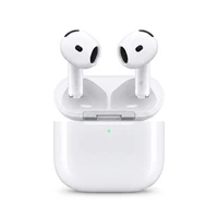 هدفون بلوتوثی اپل مدل AirPods 4 فاقد قابلیت نویز کنسلینگ، درگاه شارژ USB Type-C، شارژ بی سیم، با قابلیت اتصال به چند دستگاه، پشتیبانی از فرمان لمسی، نشانگر LED، پشتیبانی از دستیار صوتی، مقاوم در برابر آب