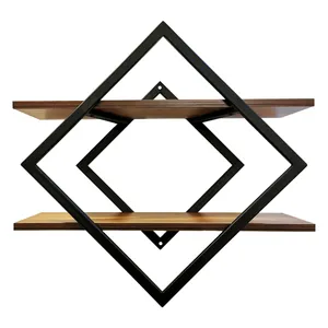 شلف دیواری طرح هندسی کد 01