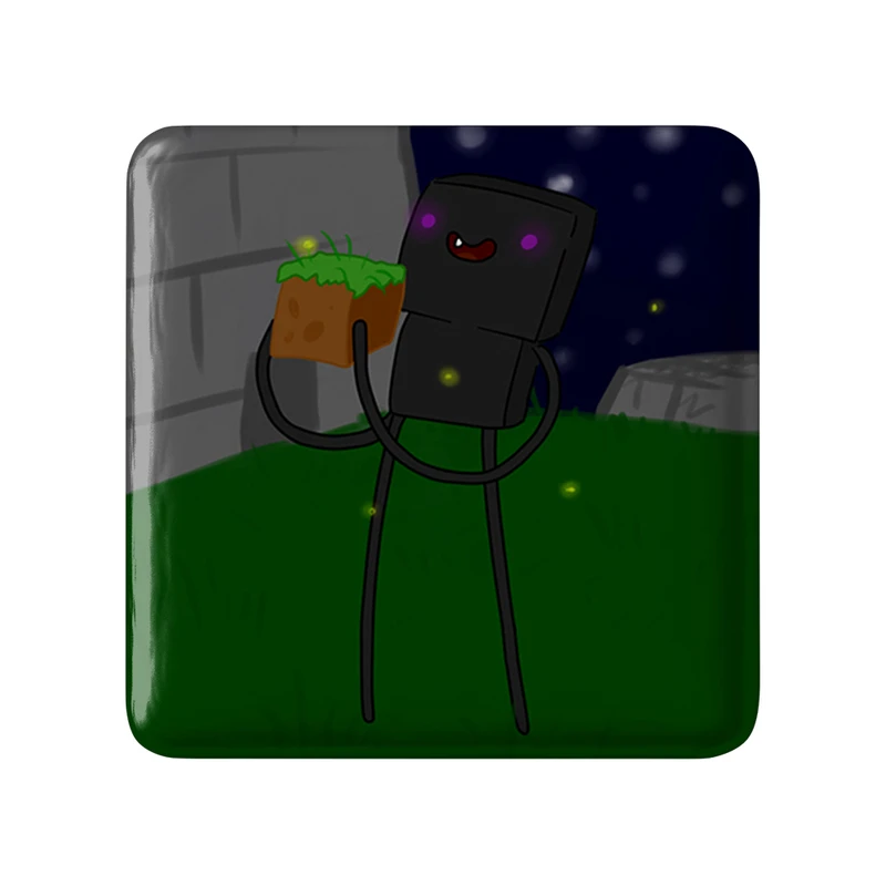 مگنت خندالو طرح بازی ماینکرافت (Minecraft) مدل مربعی کد 36994