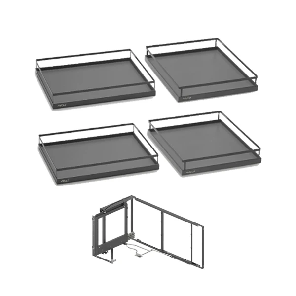 نظم دهنده کابینت هایگلد مدل مجیک کرنر چپ بازشو 101035 مجموعه 4 عددی