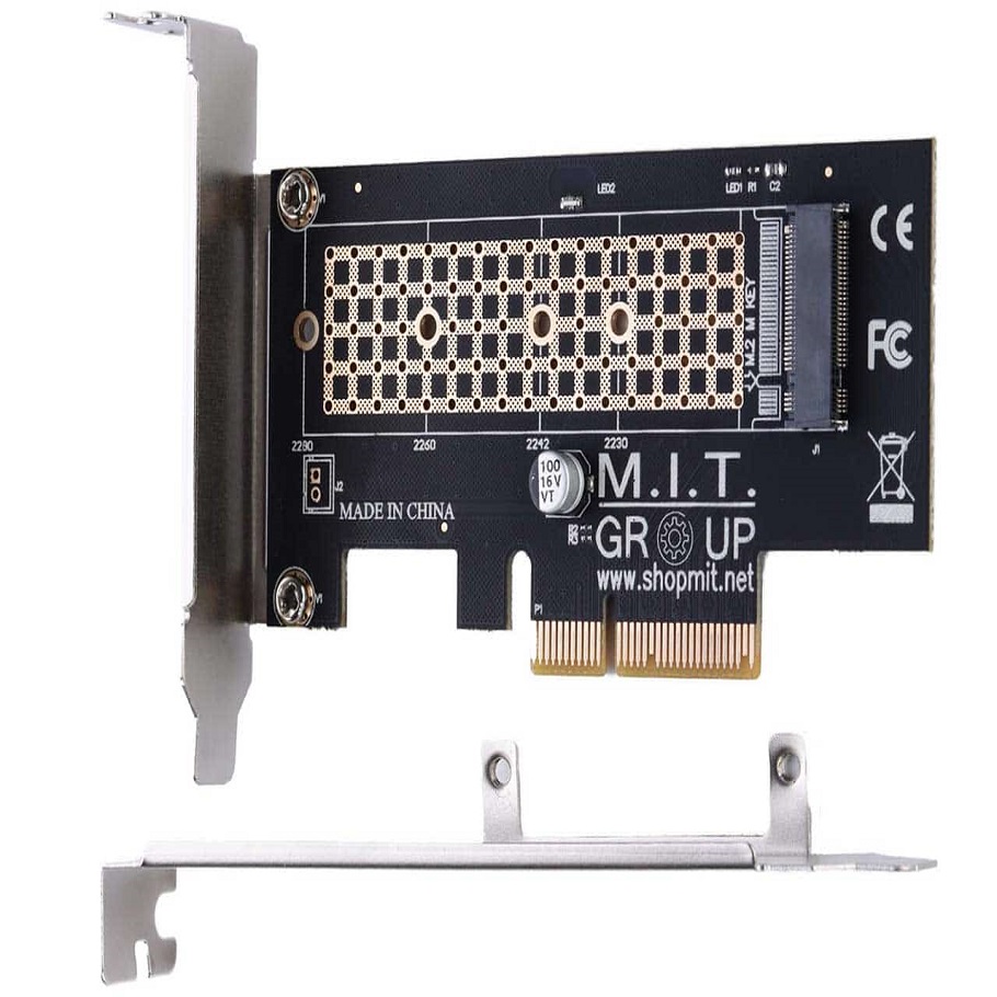 کارت توسعه PCI-E افزایش M.2 NVME مدل M.I.T Group