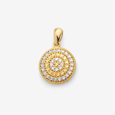 آویز گردنبند طلا 18 عیار زنانه طلای صداقت طرح دایره