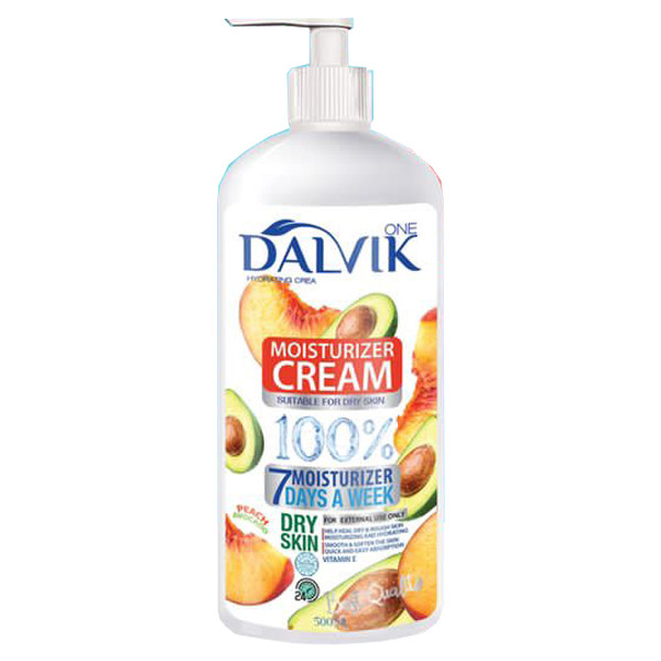 کرم مرطوب کننده دالویک وان مدل آووکادو و هلو حجم 500 میلی لیتر