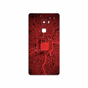 MAHOOT Red Printed Circuit Board Cover Sticker for Huawei Mate S
