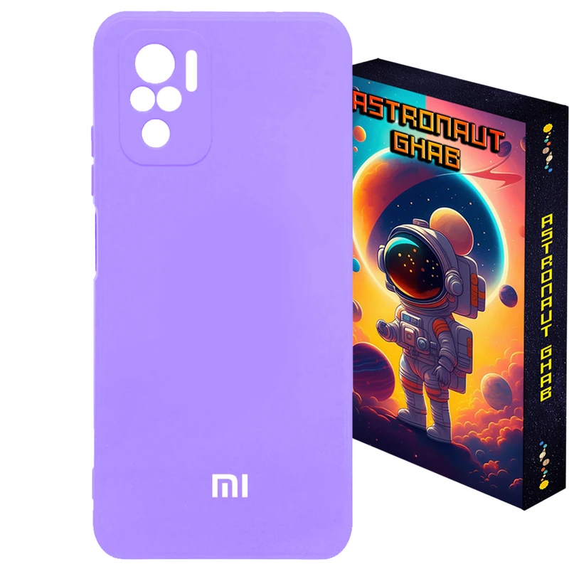 کاور استرونات قاب مدل سیلیکونی پاکنی اورج مناسب برای گوشی موبایل شیائومی Redmi Note 10S / Note 10 4G / Poco M5s