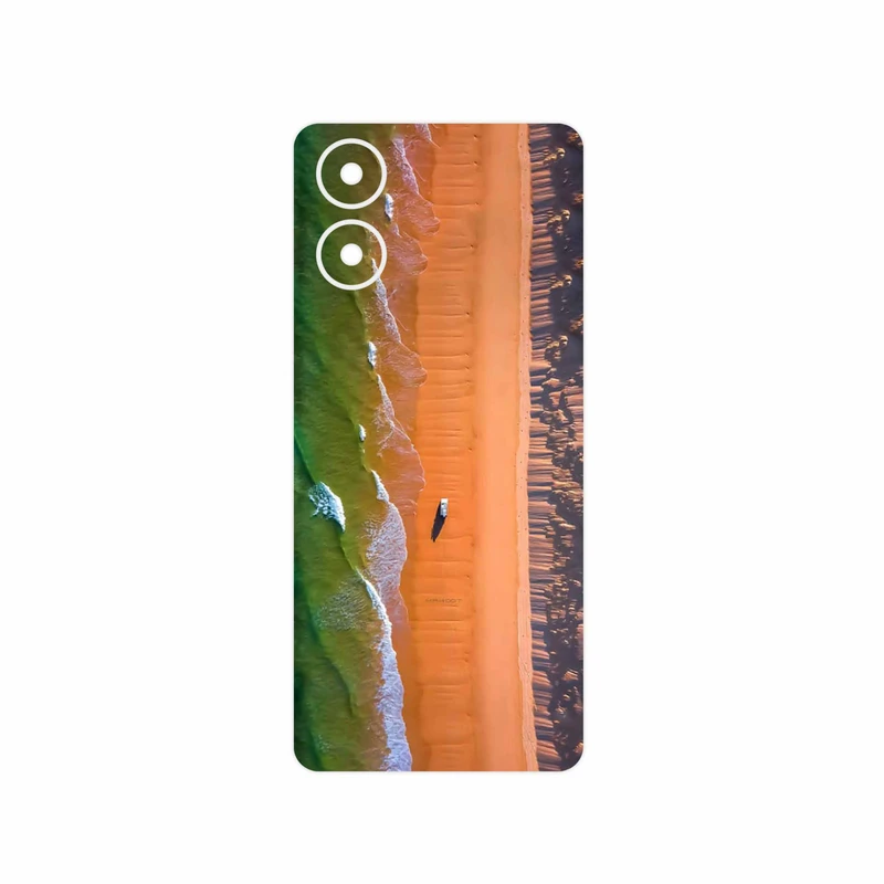 برچسب پوششی ماهوت مدل Beach and Green Sea مناسب برای گوشی موبایل موتورولا Moto G04