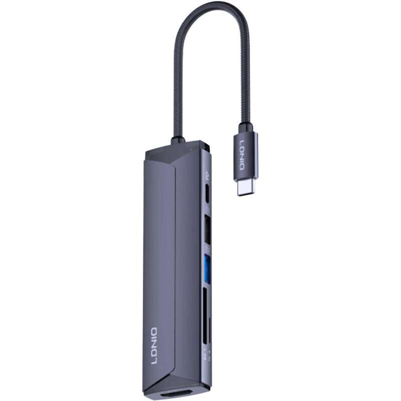 هاب 6 پورت USB-C الدینیو مدل DS-56H هاب 6 پورت USB-C الدینیو مدل DS-56H