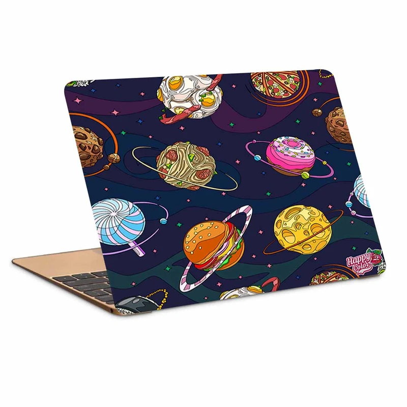 استیکر لپ تاپ طرح منظومه ی خوراکی ها کد P-13مناسب برای لپ تاپ 15.6 اینچ