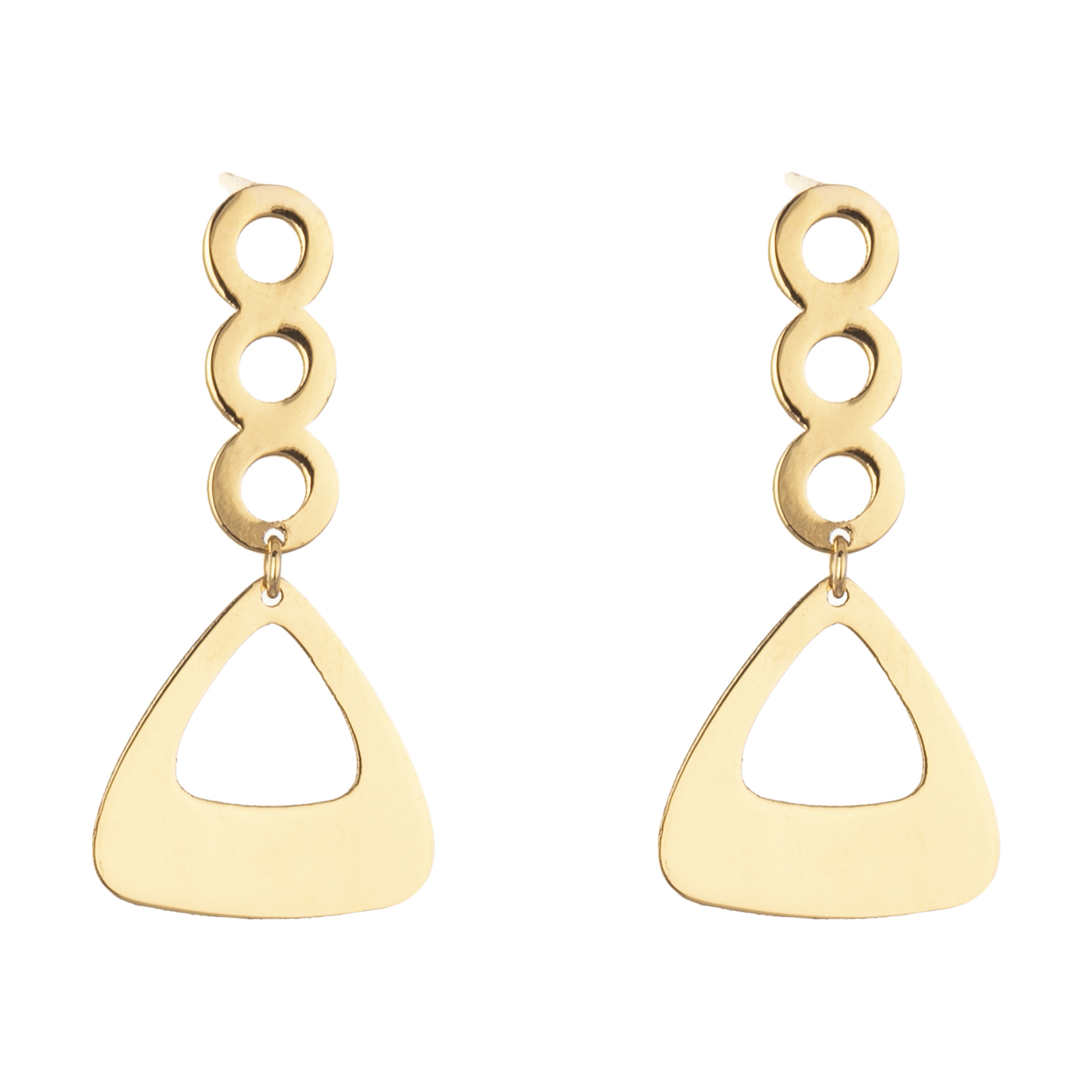 گوشواره طلا 18 عیار زنانه میو گلد مدل GD1321