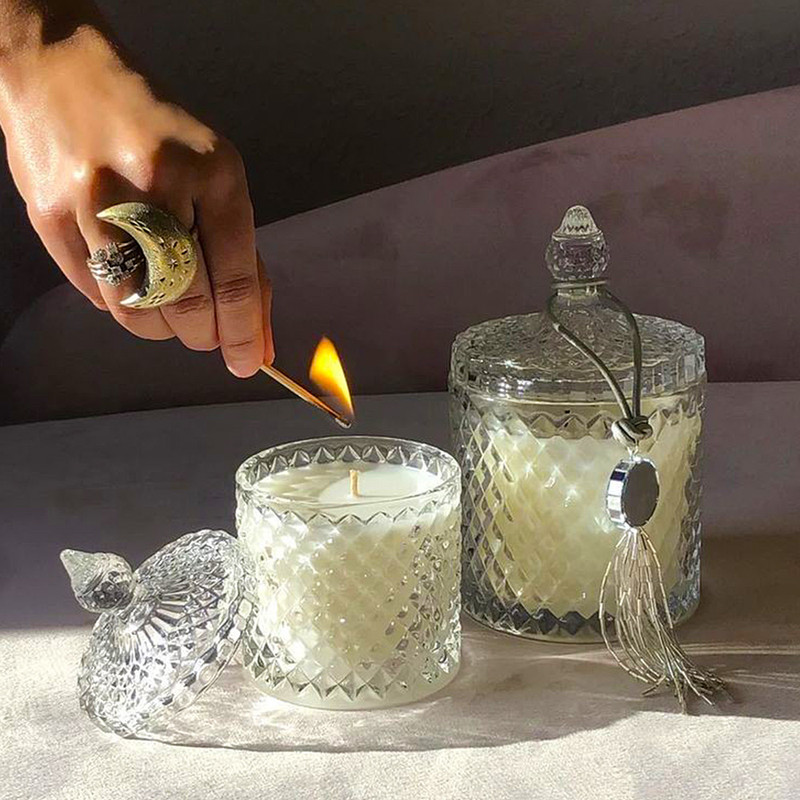 شکلات خوری مدل لوکس بلوری دستساز طرح برجسته کد 220