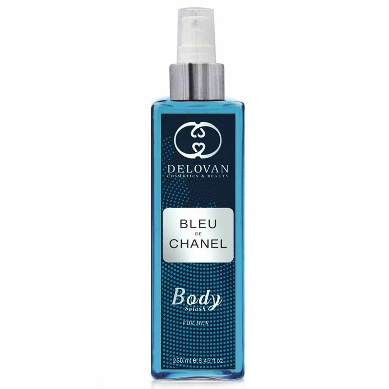 بادی اسپلش مردانه دلوان مدل Blue De Chanel حجم 250 میلی لیتر 