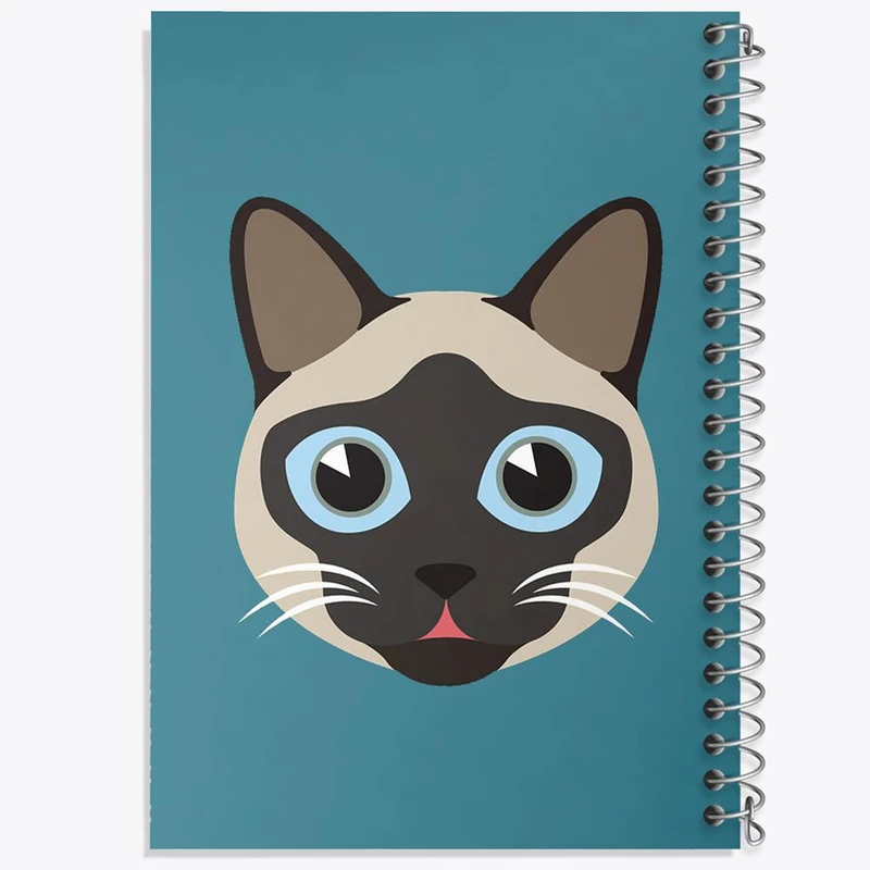 دفتر ژورنال نویسی 50 برگ خندالو مدل نقطه ای طرح گربه کد 5008