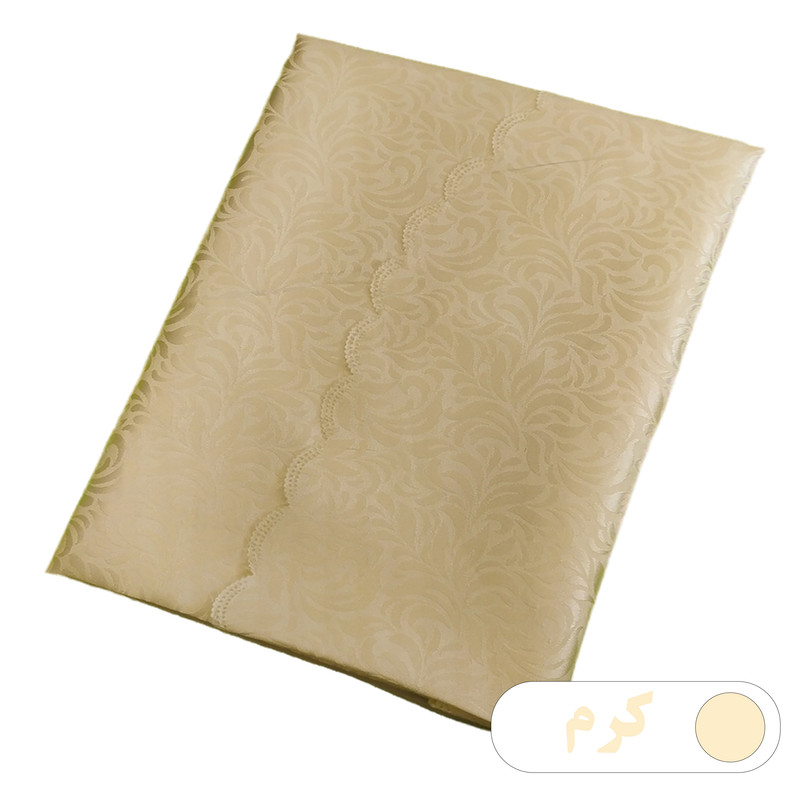 رومیزی رزین تاژ مدل پراگ گرد سایز 200x200 سانتی‌متر