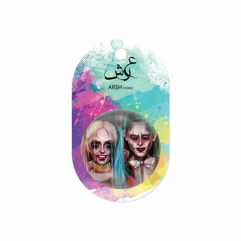 مگنت عرش طرح جوکر و هارلی کویین کد Asm483