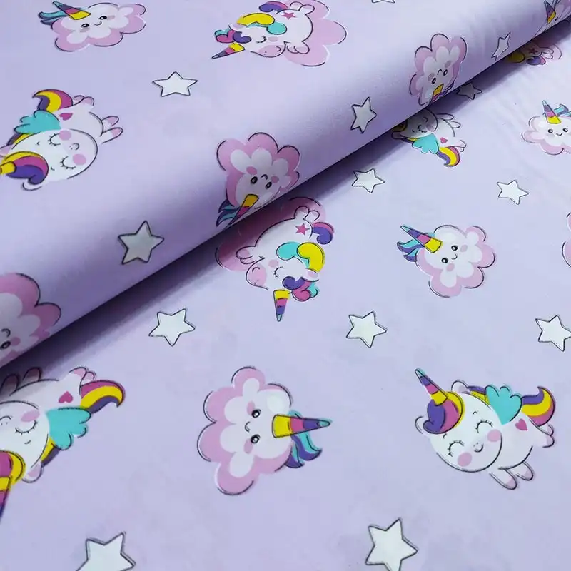 پارچه ملحفه مدل عروسکی یونیکورن کد 160