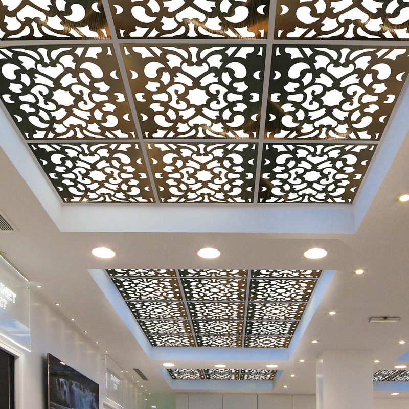 تایل سقفی آسمان مجازی بنی دکو مدل MC28 اندازه 60x60 سانتی متر مجموعه 4 عددی