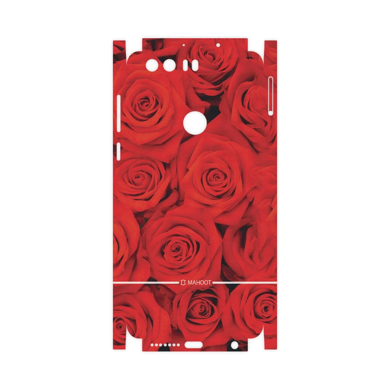 برچسب پوششی ماهوت مدل Red-Flower-FullSkin مناسب برای گوشی موبایل آنر 8