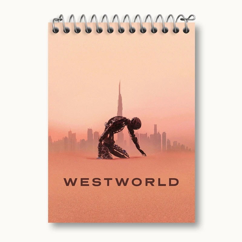دفتر یادداشت 50 برگ خندالو مدل سریال وست ورلد West World کد 10197