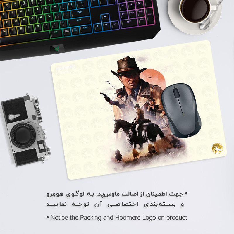 ماوس پد هومرو مدل A4509 طرح Red Dead Redemption 1