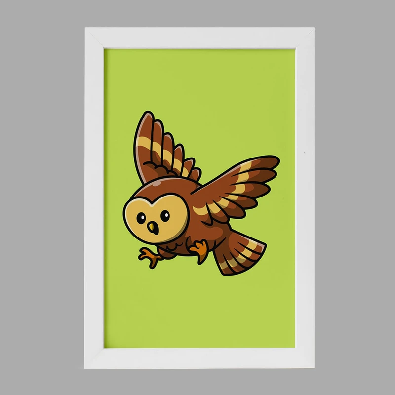 تابلو خندالو مدل حیوانات بامزه جغد کد 29650