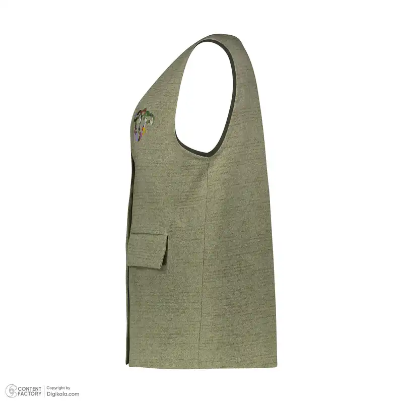 جلیقه بافت زنانه آدور مدل ترنج رنگ سدری