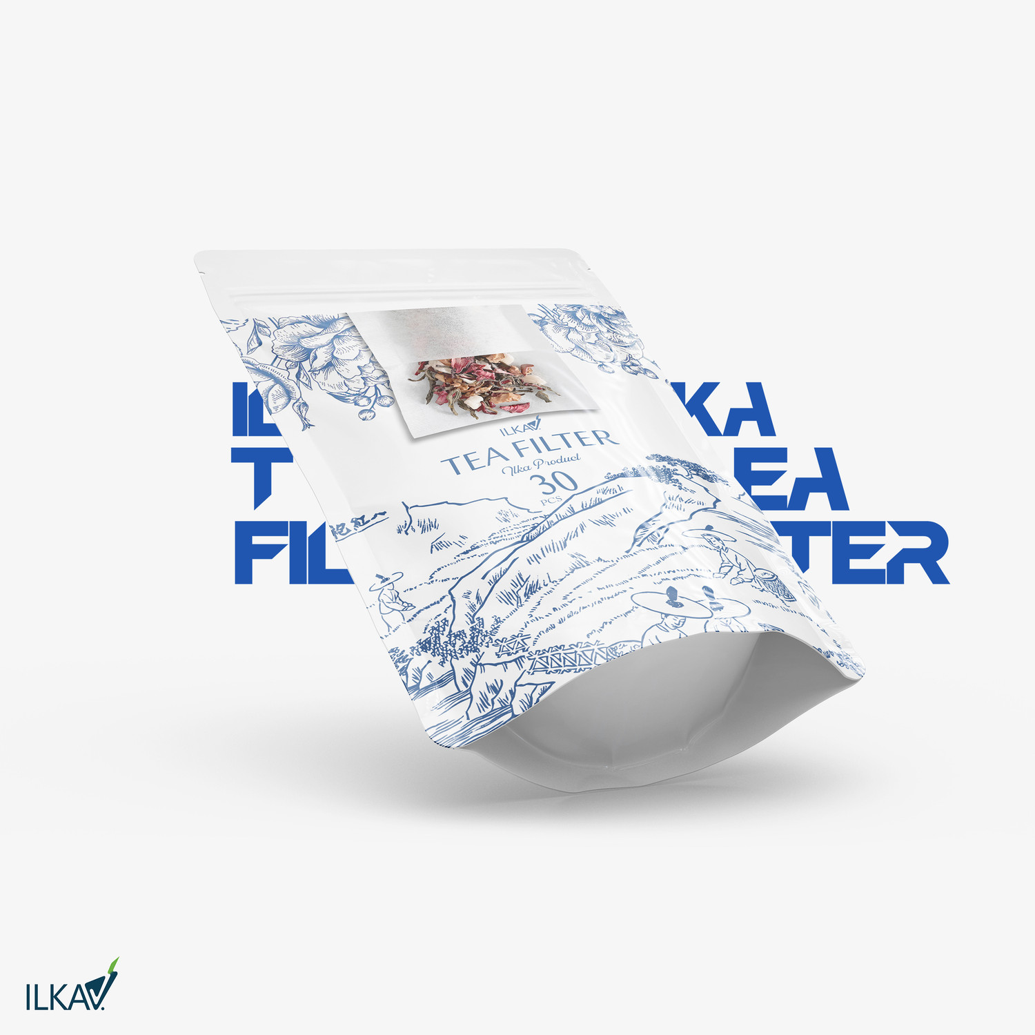 فیلتر چای ایلکا مدل پاکتی بسته 30 عددی