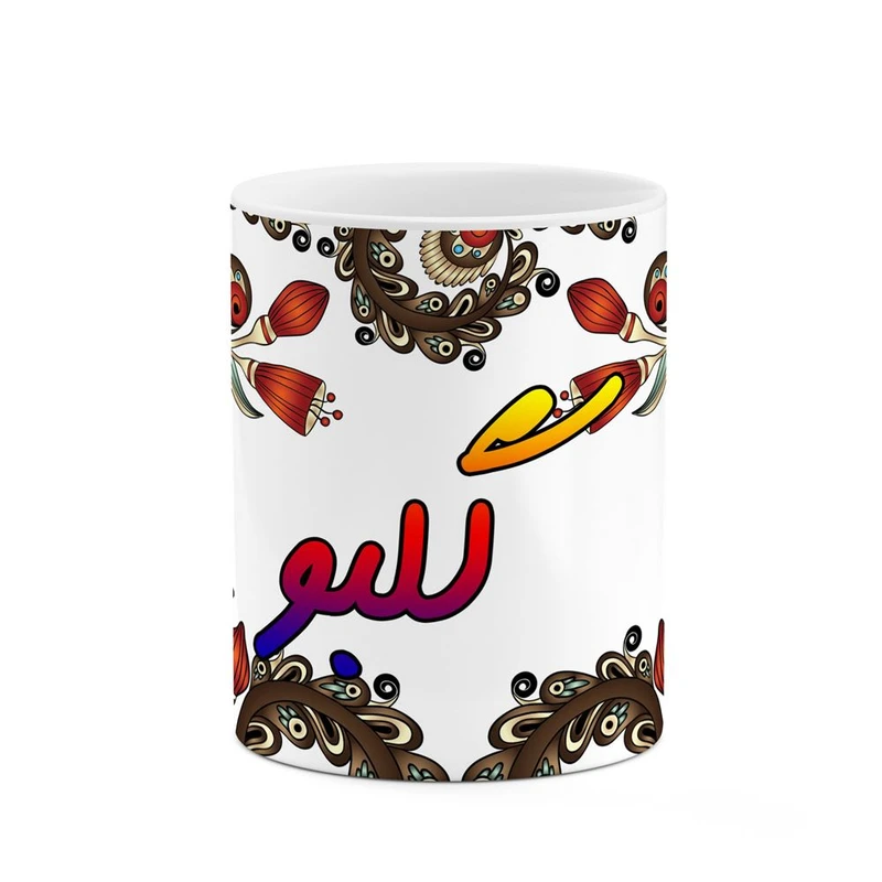 ماگ کاکتی مدل اسم گلبو طرح سنتی گل و بته کد mgh46755