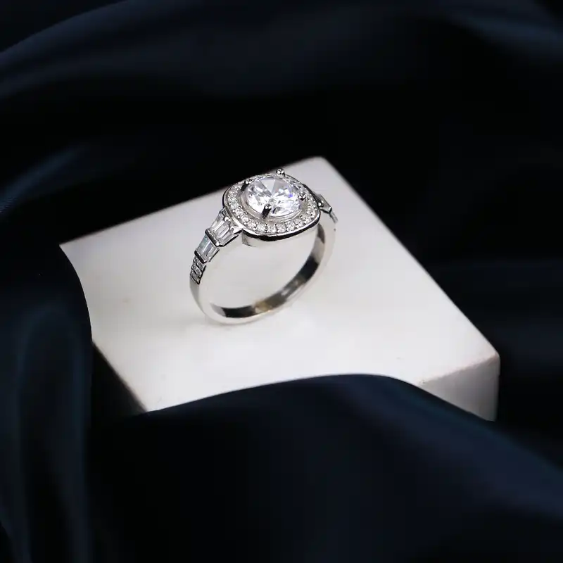 انگشتر نقره زنانه جی تی ای کد 69