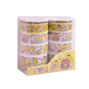 چسب نواری مدل واشی طرح پوم پوم پارین بسته 10 عددی